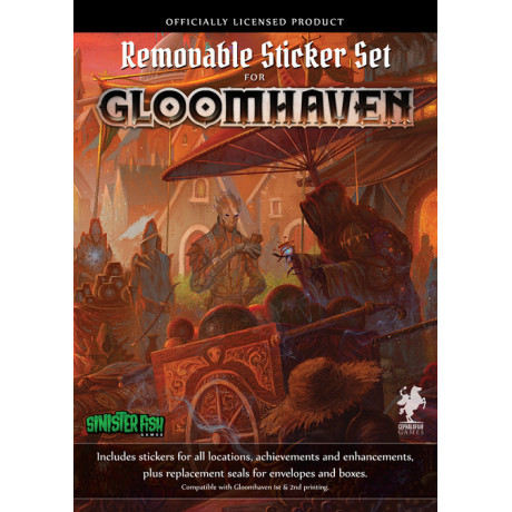 Gloomhaven Removable Sticker Set 41604 Ca712
