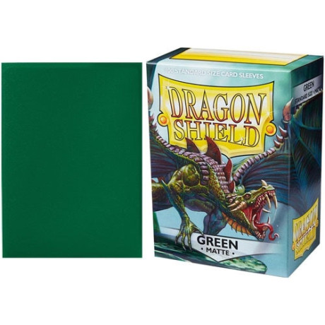 Sleeves Dragon Shield Box 100 Green Matte