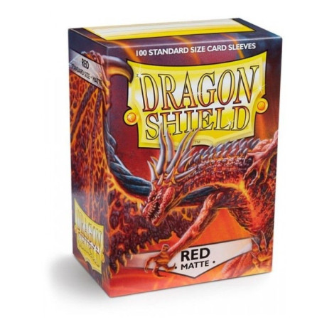 Sleeves Dragon Shield Box 100 Red Matte